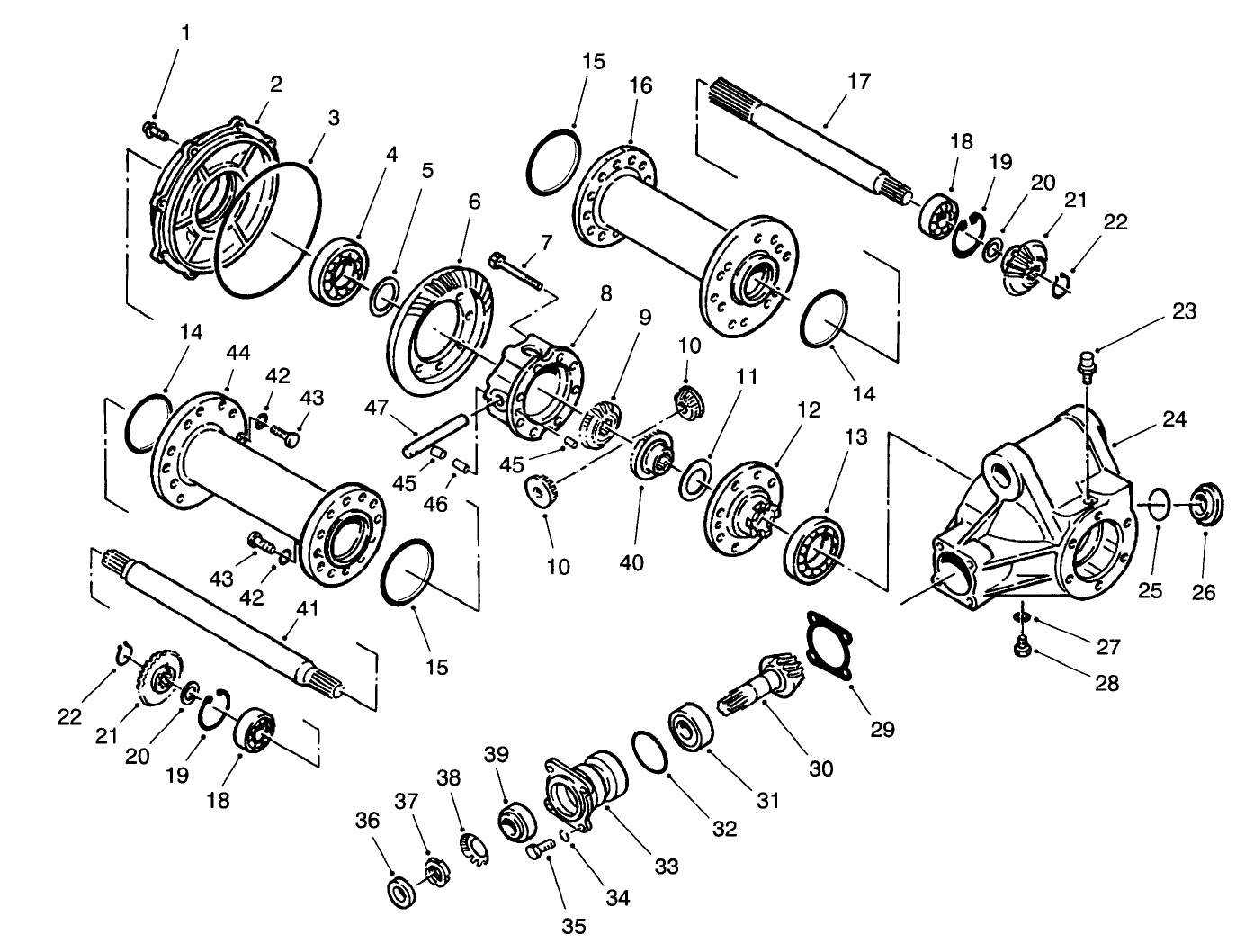Rear Axle Assembly No. 68-6824
