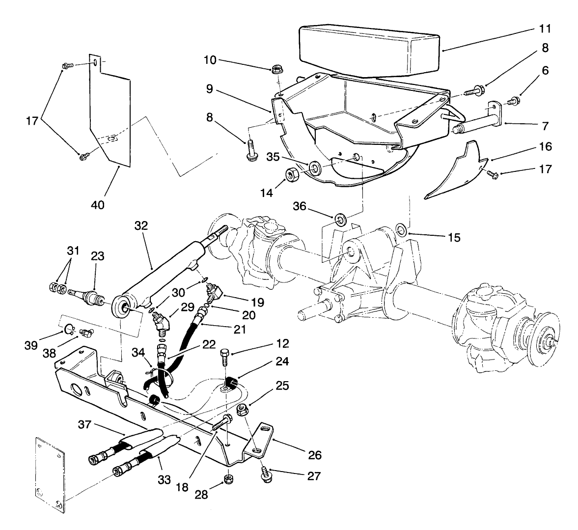 Axle Support & Steering Cross Member