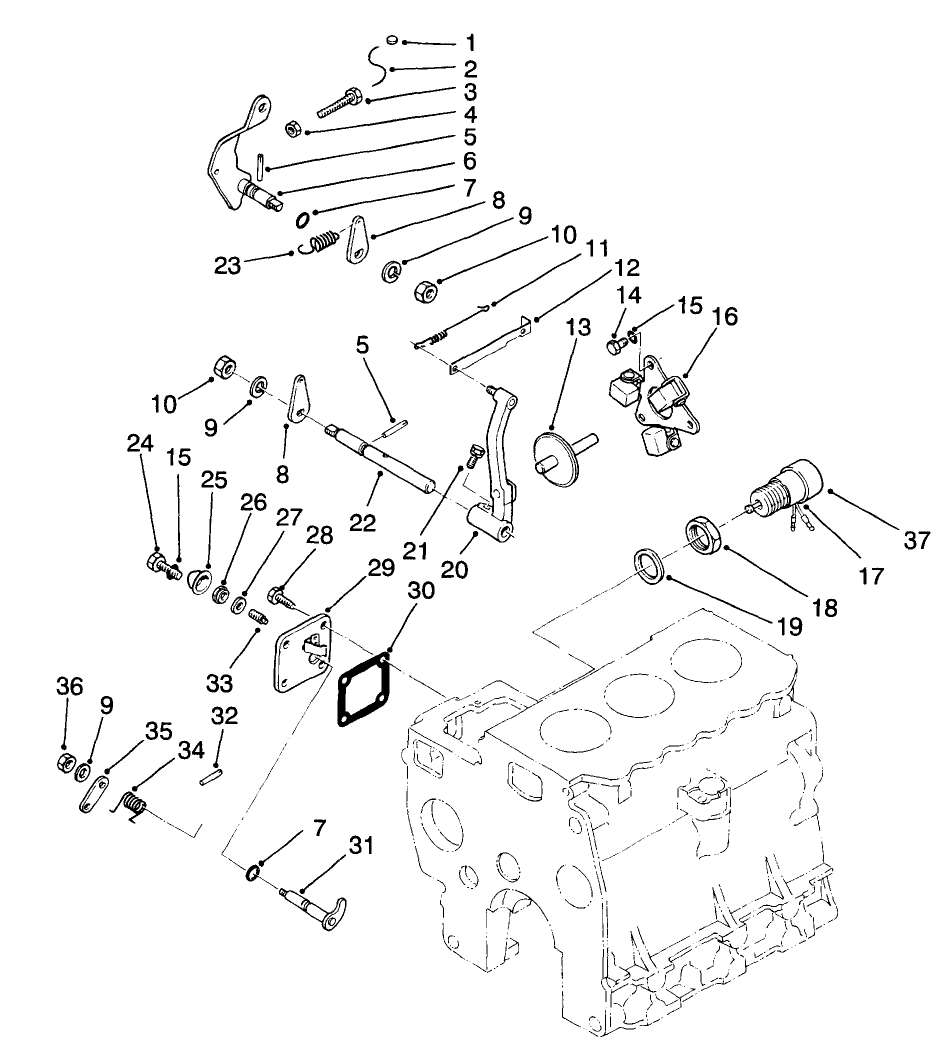 Engine Assembly (continued) (used On Serial No. 50001-60267)