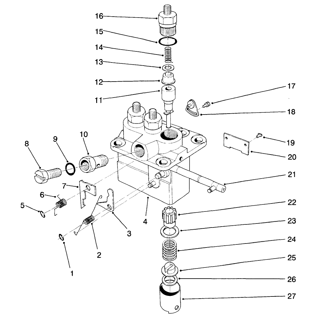 Fuel Injection Pump Assembly No. 42-8000 (cont.) (used On Serial No. 50001-60267)