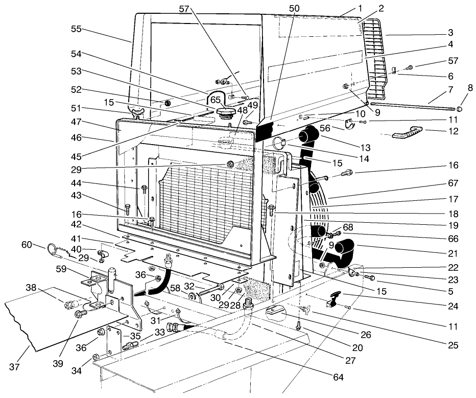 Radiator & Hood Assembly