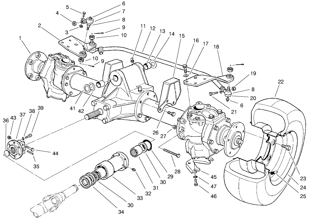Steerable Axle Assembly