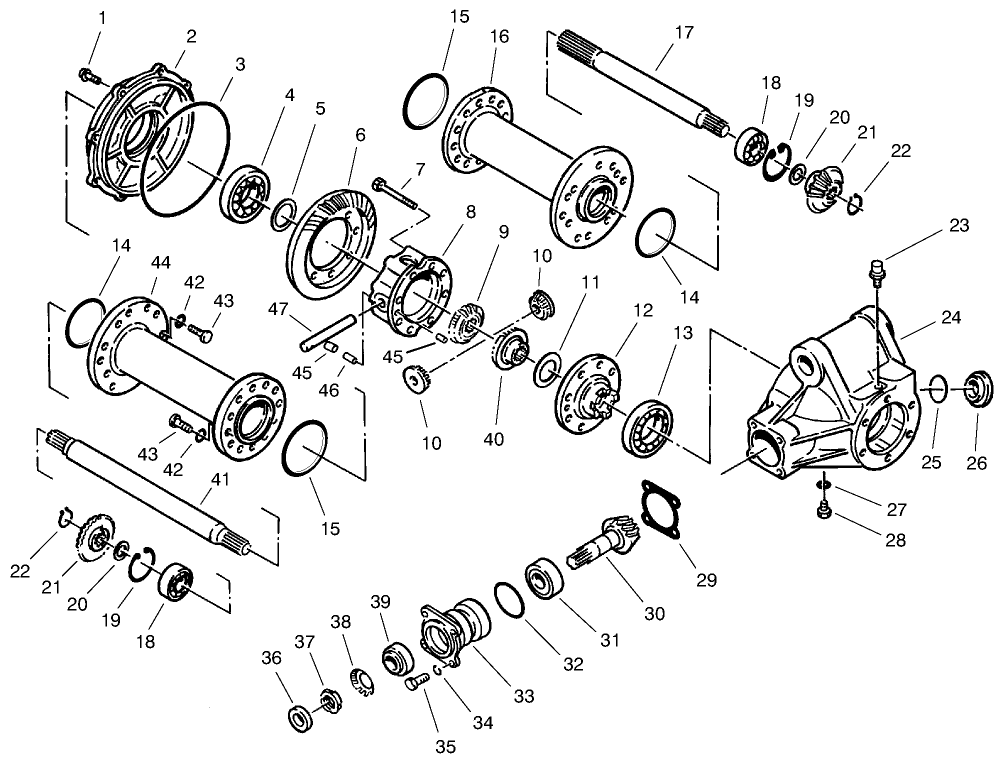 Rear Axle Assembly No. 68-6824
