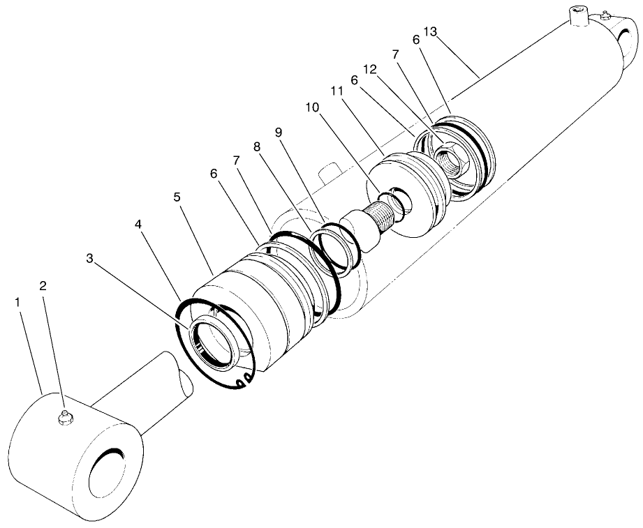 Hydraulic Lift Cylinder Assembly No. 62-4250 (2-1/2