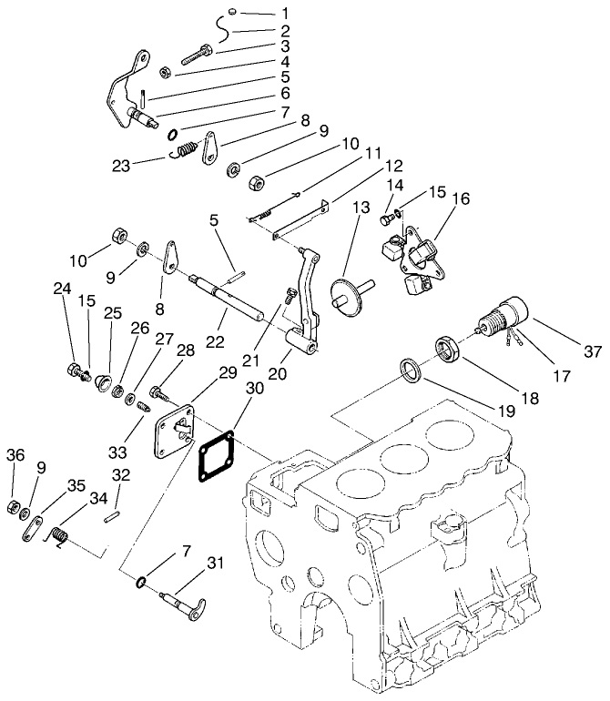 Engine Assembly (continued) (used On Serial No. 50001-60151)