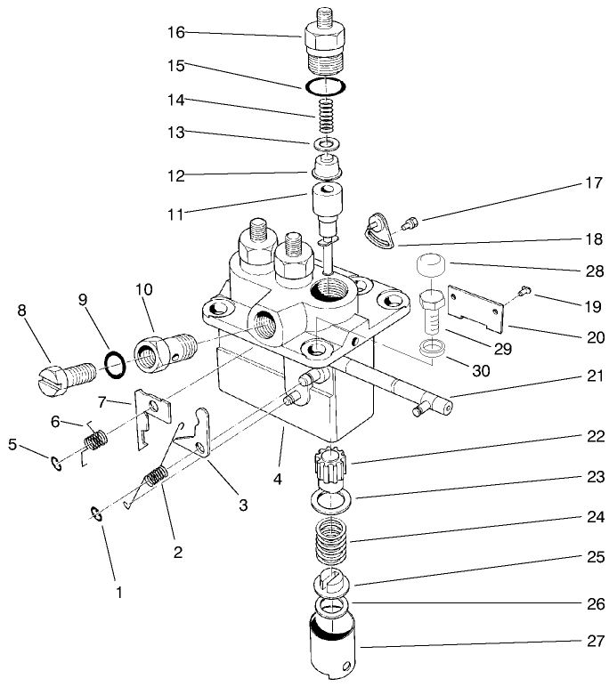 Fuel Injection Pump Assembly (cont.) (used On Serial No. 60152 & Up))