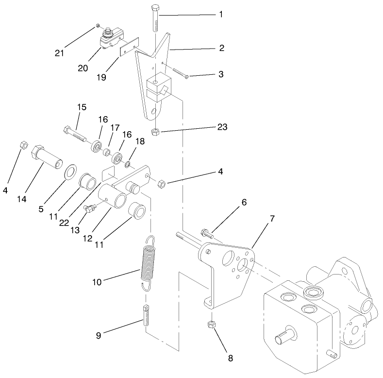 Pump Control Lever Assembly
