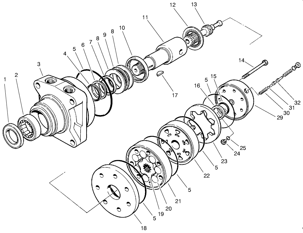 Right Rear Hydraulic Motor Assembly No. 75-9840