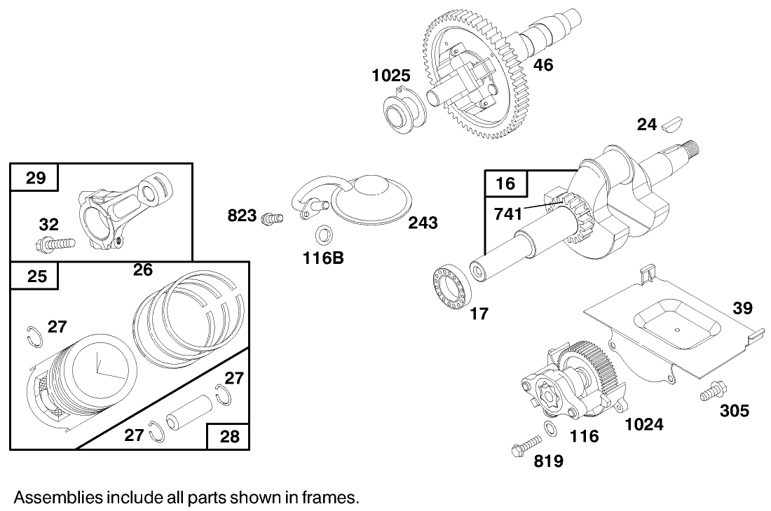 Engine Briggs & Stratton Model 303447-0480-01