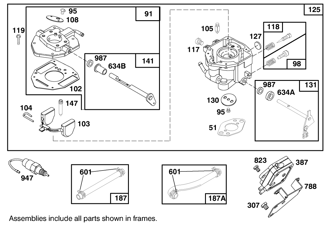 Engine Briggs & Stratton Model 303447-0480-01