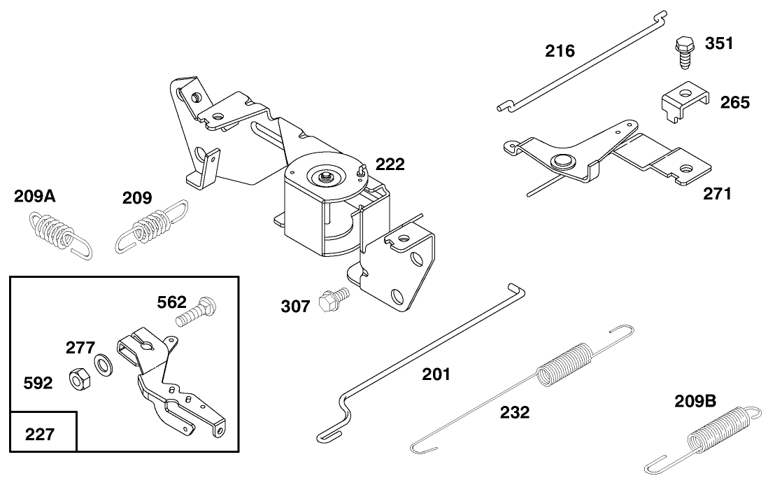 Engine Briggs & Stratton Model 303447-0480-01