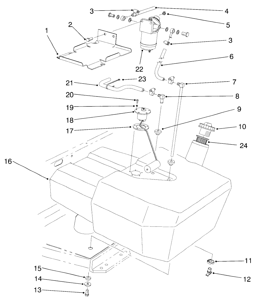 Fuel Tank & Filter Assembly