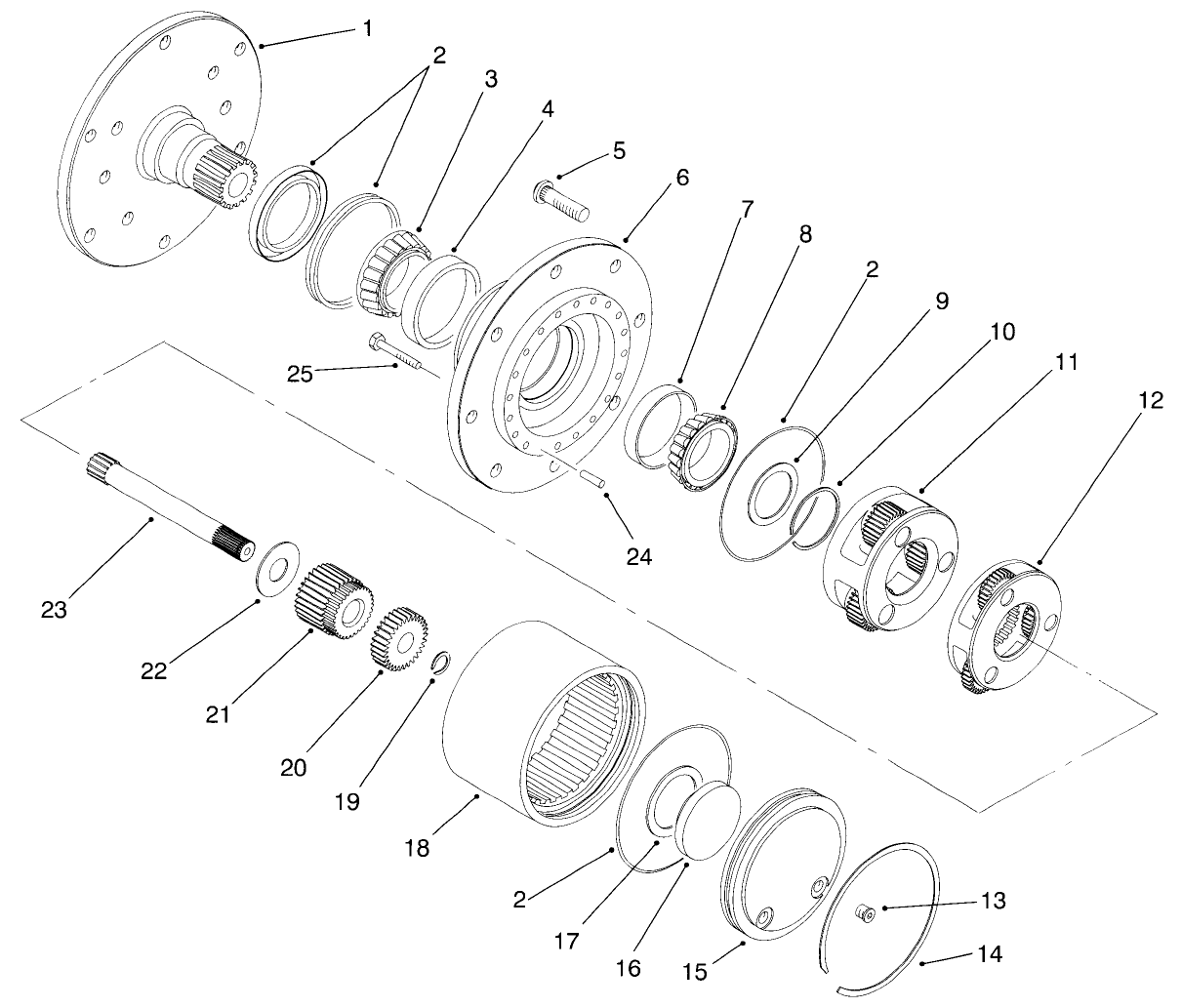 Planetary Drive Assembly No. 92-7415