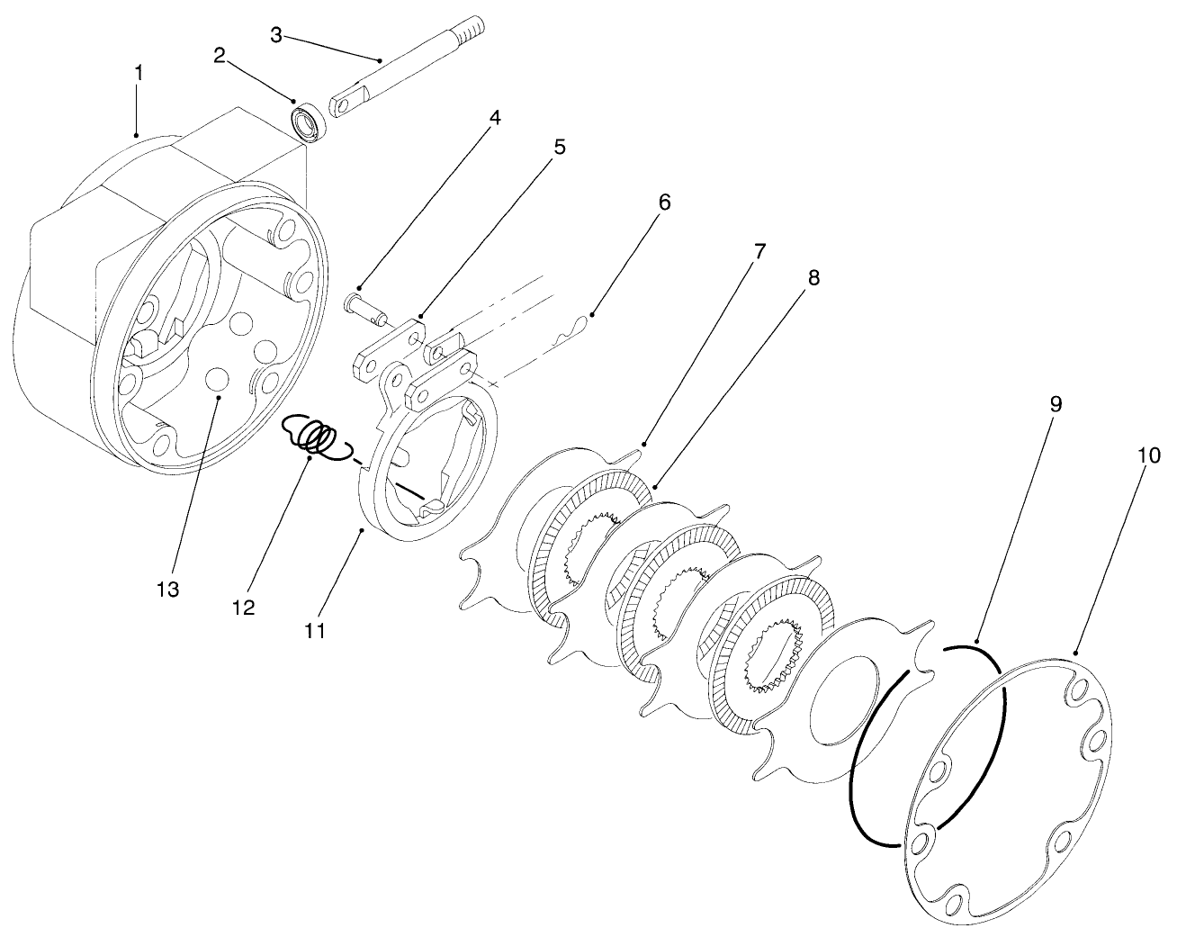 Brake Asm No. 92-7414 Rh & 92-7417 Lh (shown)
