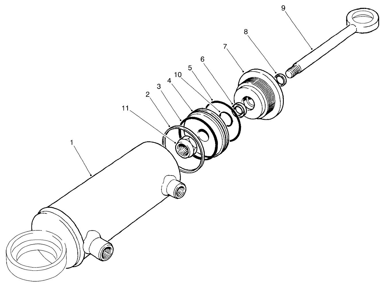 Hydraulic Cylinder No. 92-6584 (model No. 03801)