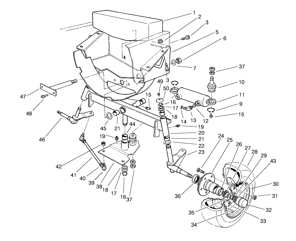 Rear Wheel & Axle Assembly