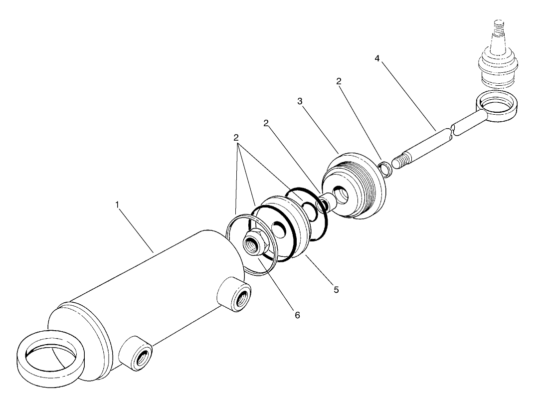 Hydraulic Steering Cylinder No. 92-7828