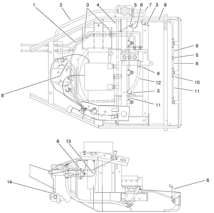 Water System Hose Routing Diagram