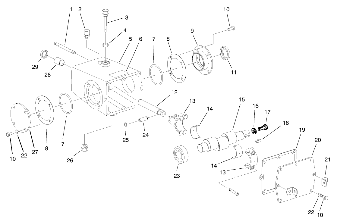 Water Pump Crankcase Assembly No. 86-8900