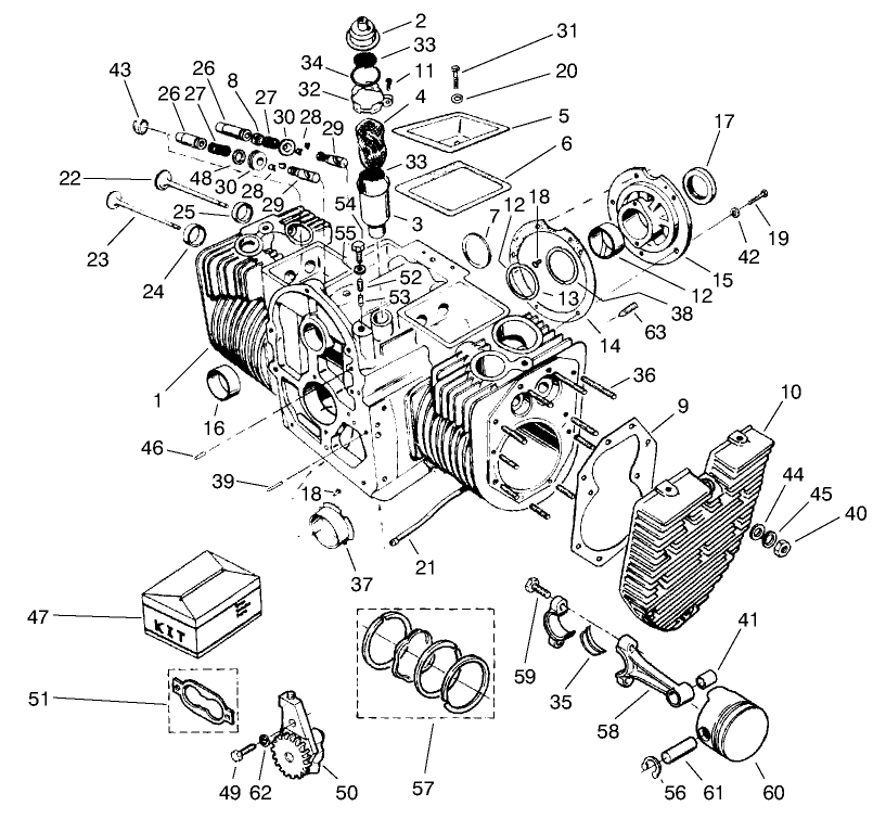 Engine Cylinder Block Assembly
