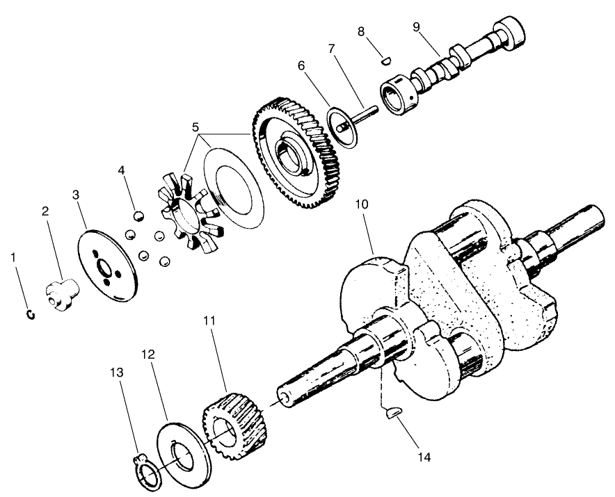 Engine Camshaft & Crankshaft Assembly