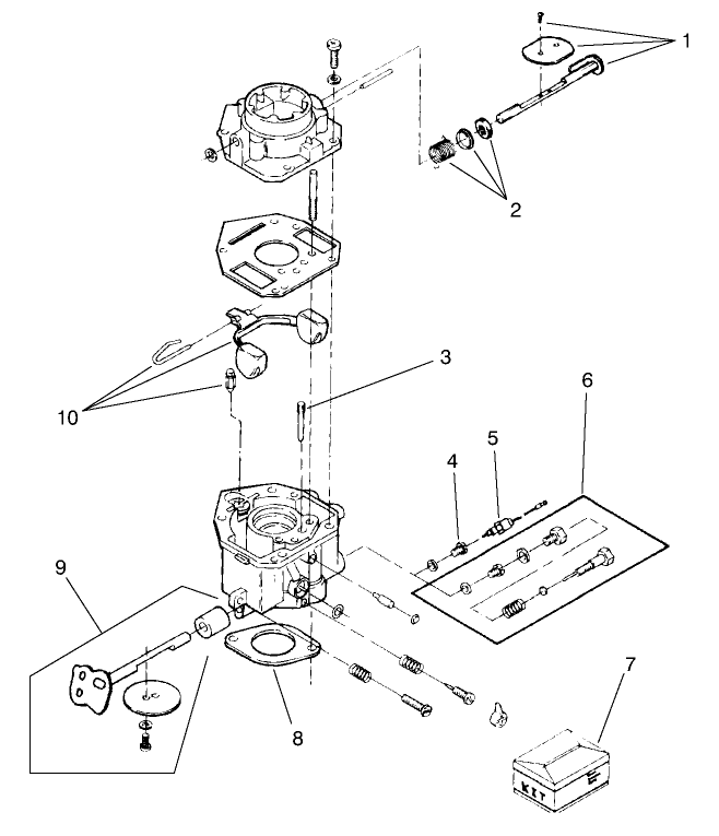 Engine Carburetor Assembly No. 93-1676