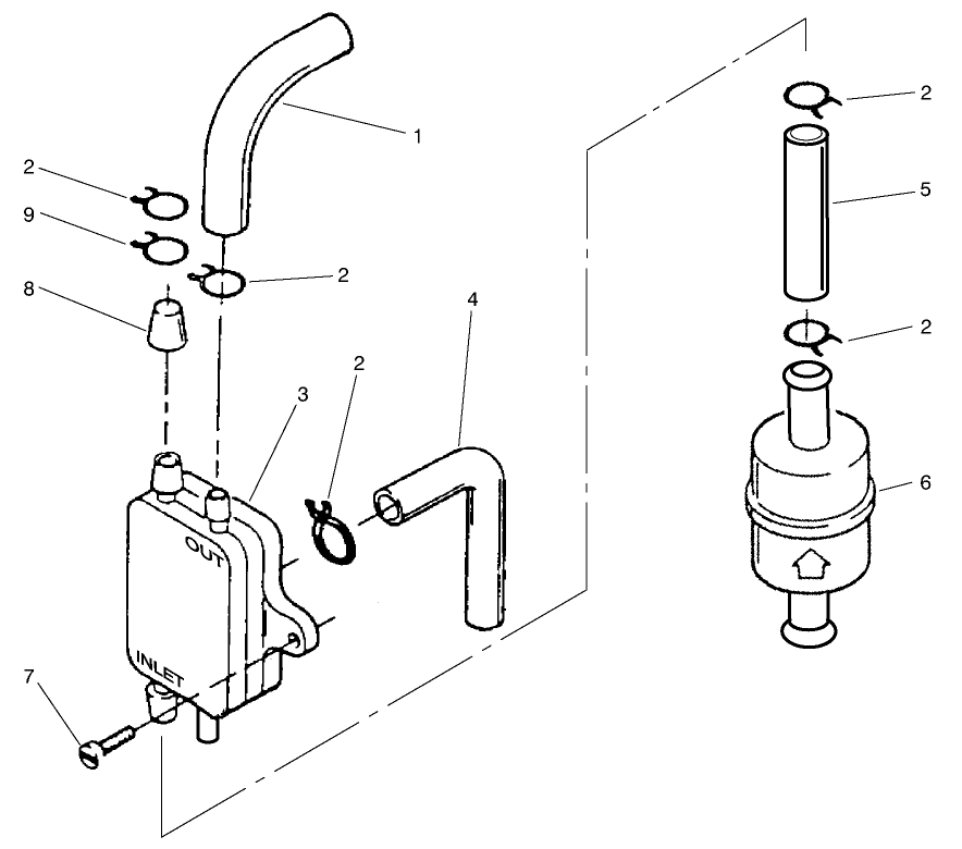 Engine Fuel Pump & Filter Assembly