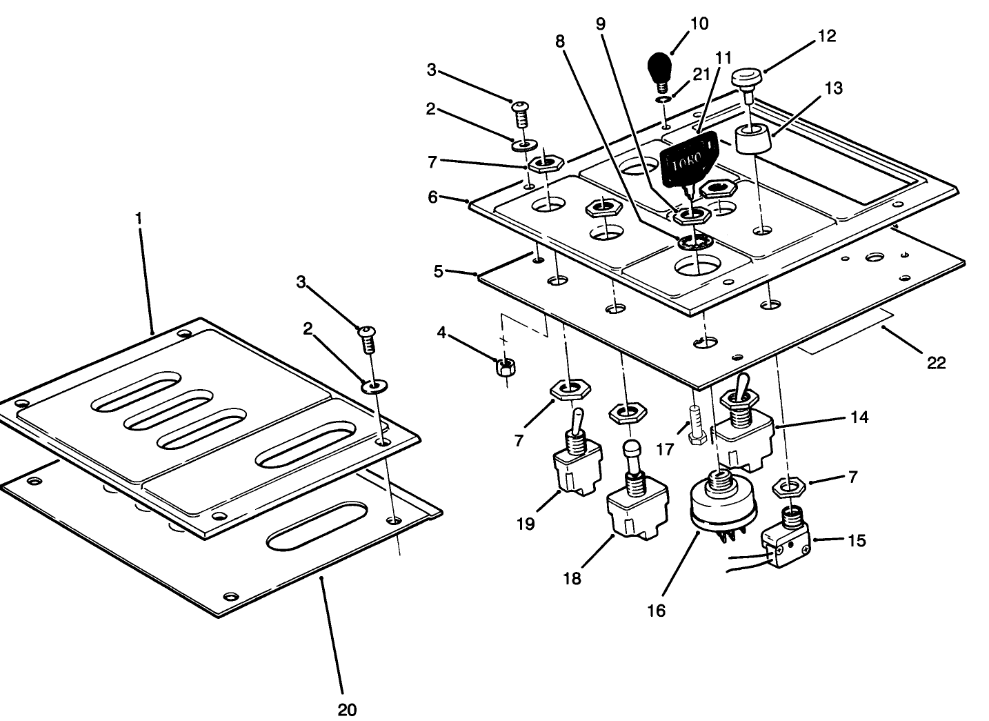 Lower Control Panel Assembly