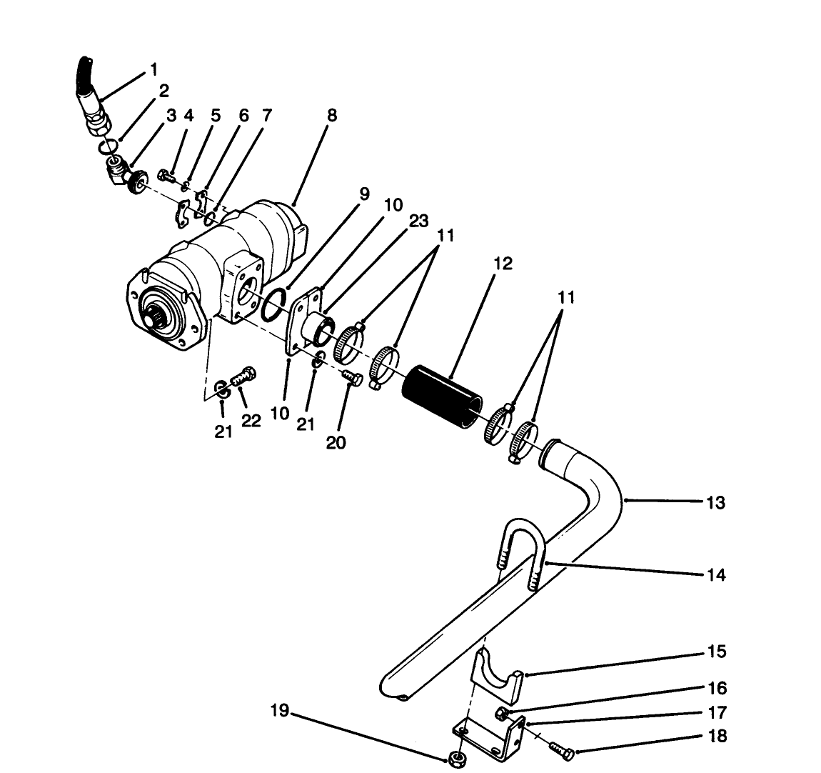 Hydraulic Pump Installation Assembly