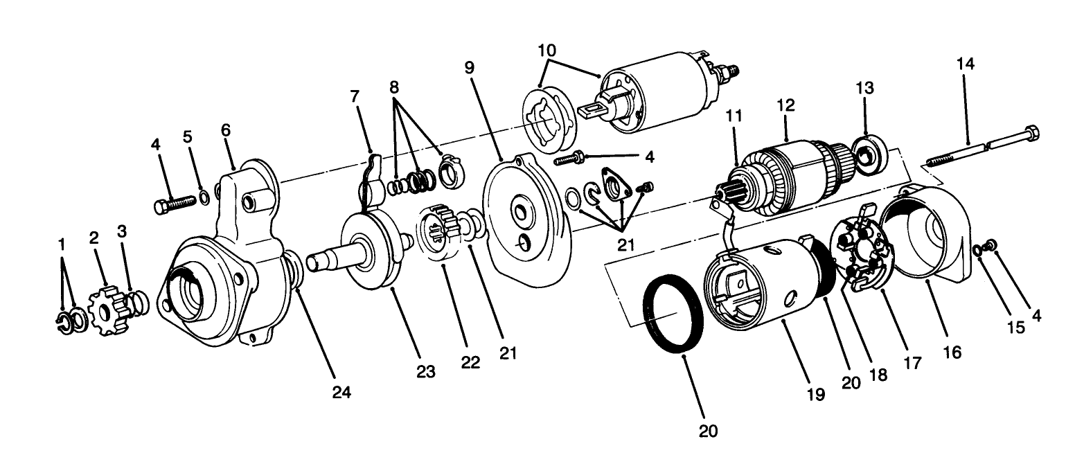 Starter Motor Assembly No. 70-5860
