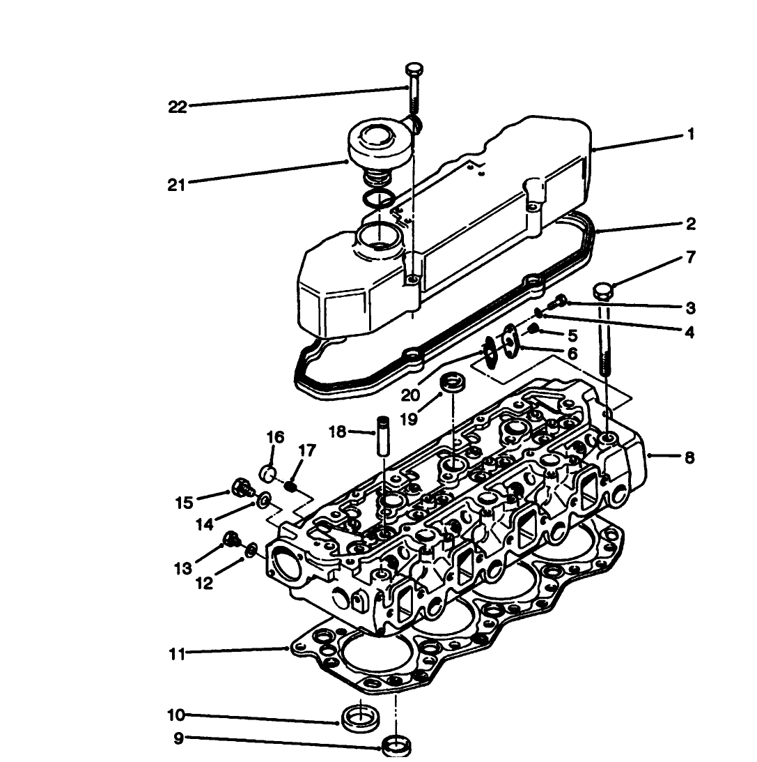 Rocker Cover & Cylinder Head Assembly