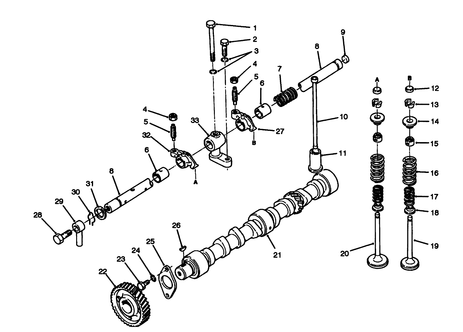 Valve & Camshaft Assembly