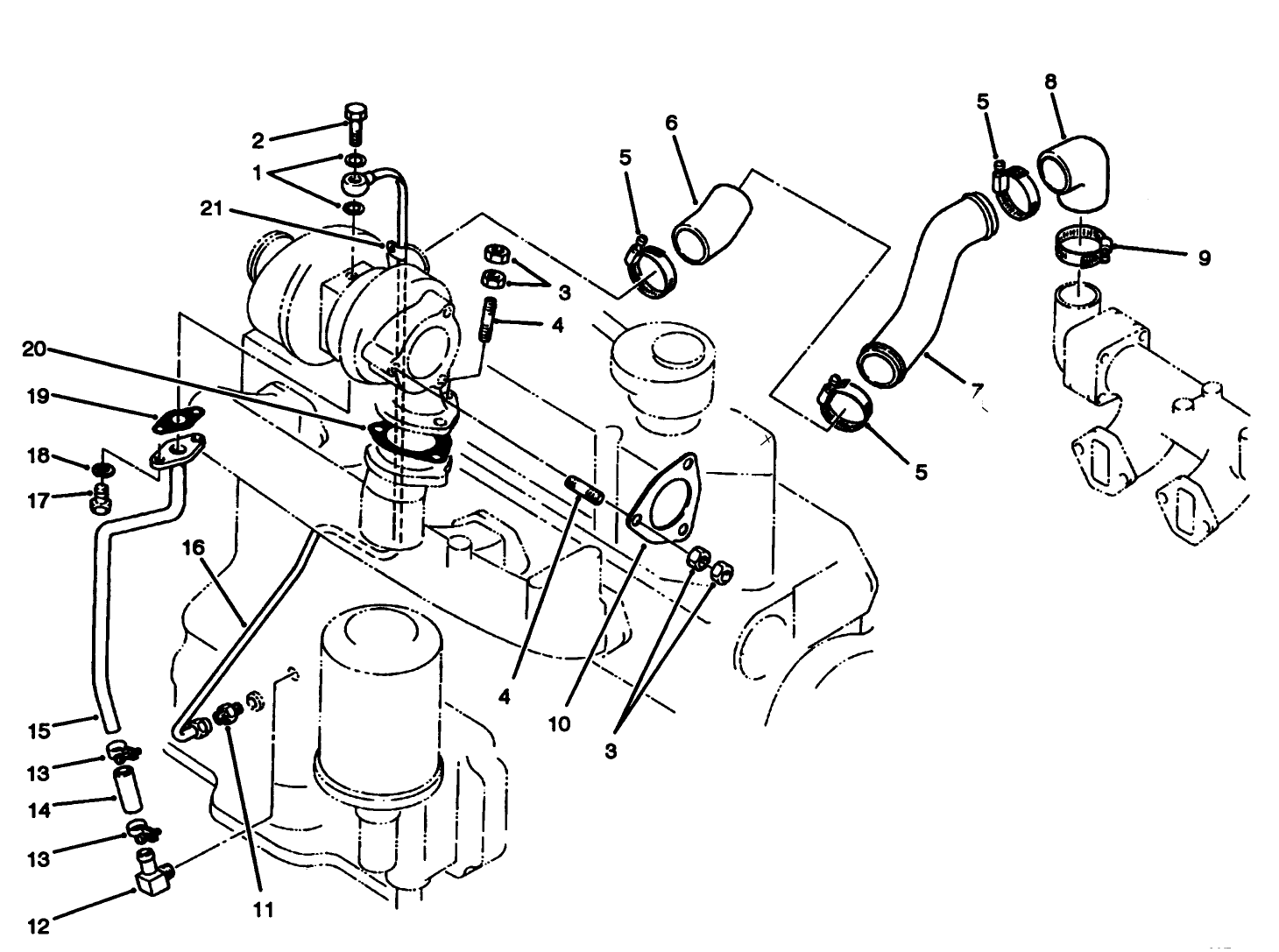 Turbocharger Oil Pipe Assembly