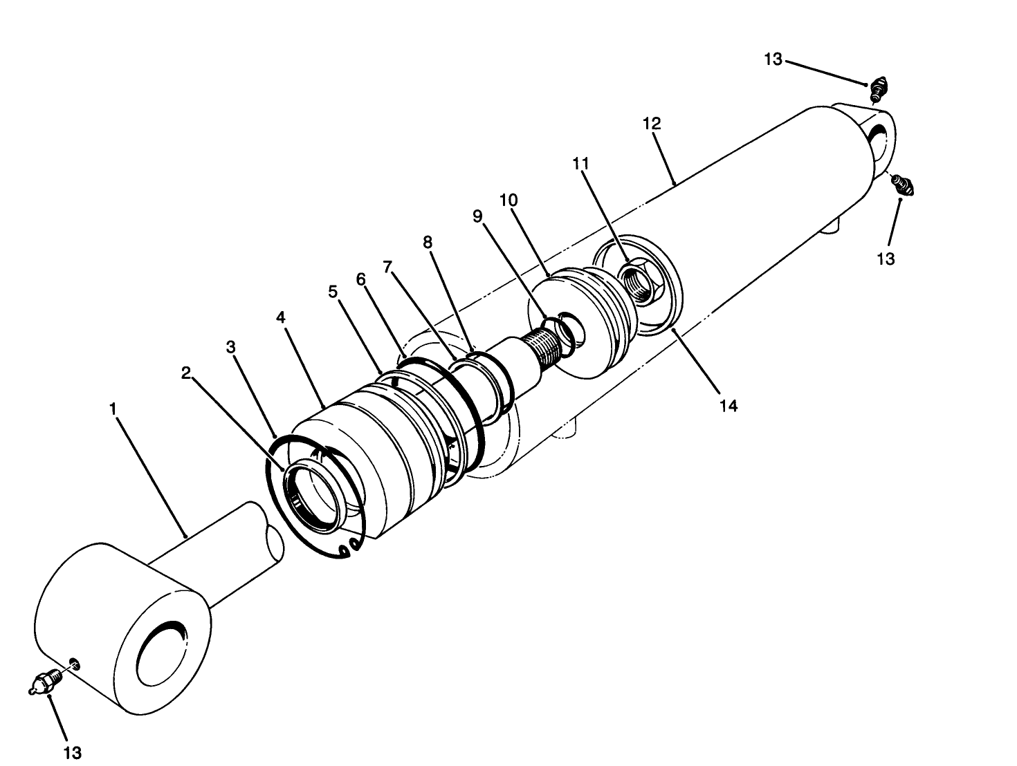 Hydraulic Cylinder Assembly No. 92-4971