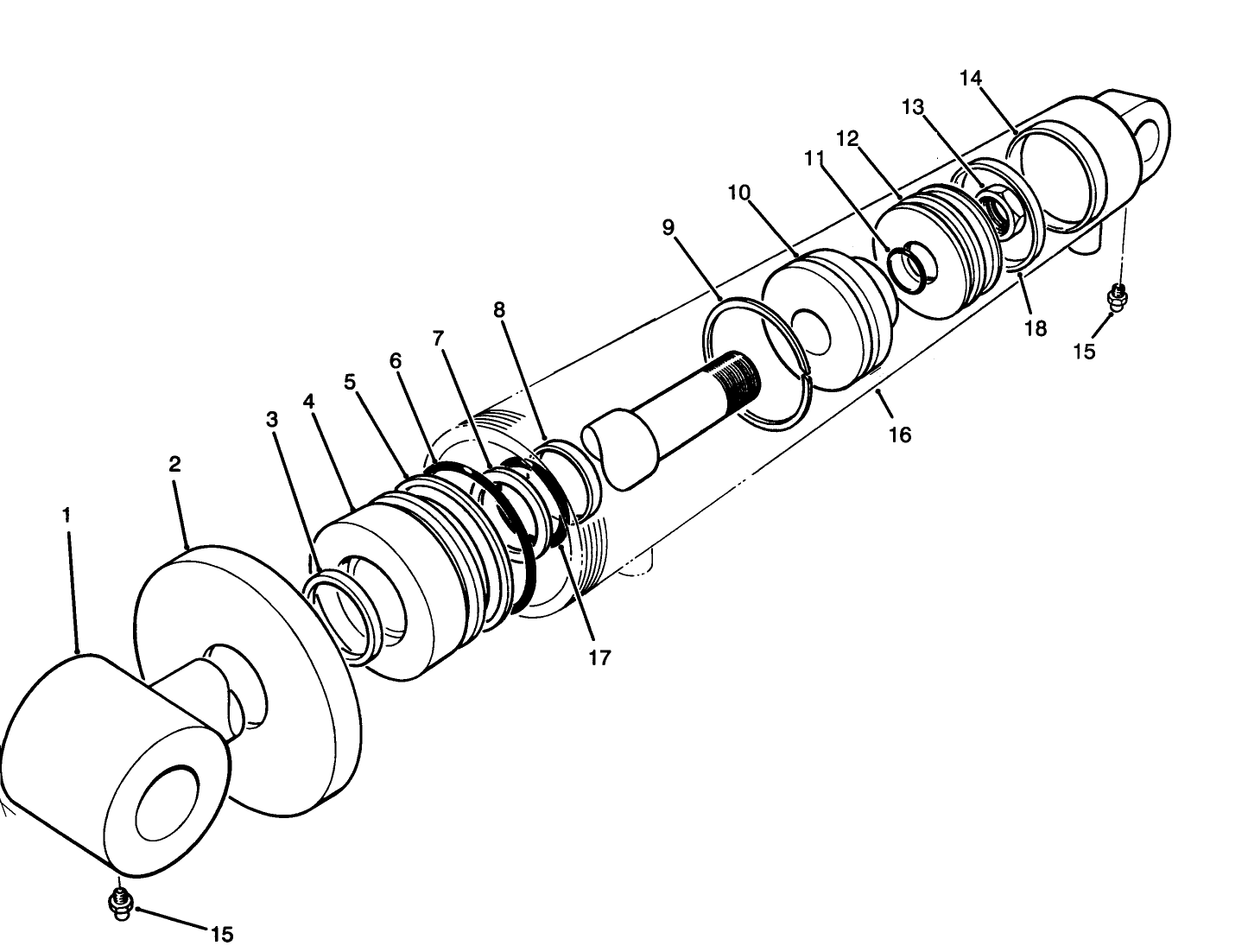 Hydraulic Cylinder Assembly No. 74-2170
