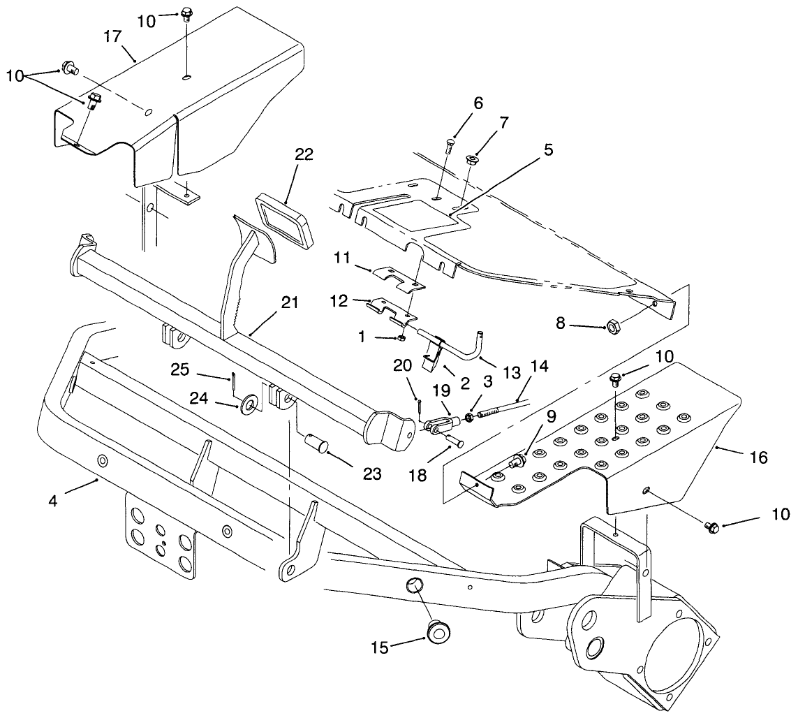 Frame & Brake Pedal Assembly