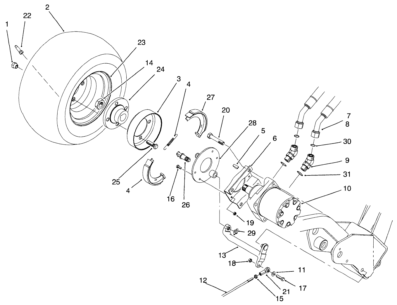 Front Wheel & Brake Assembly