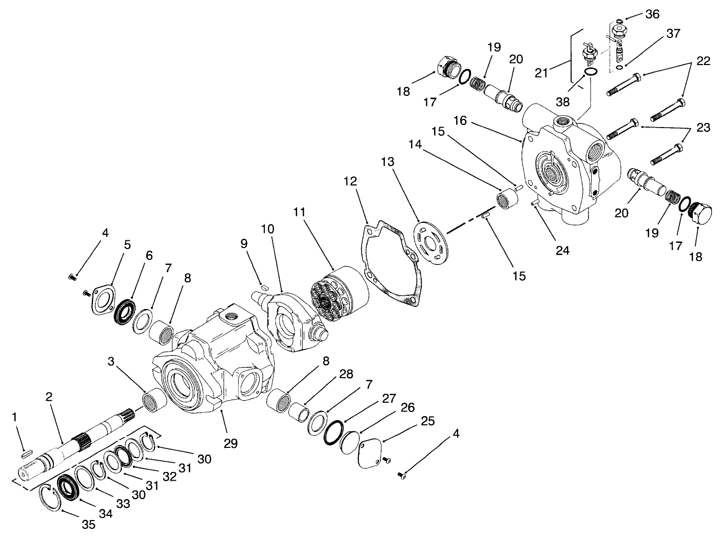 Hydrostat Assembly No. 93-2586