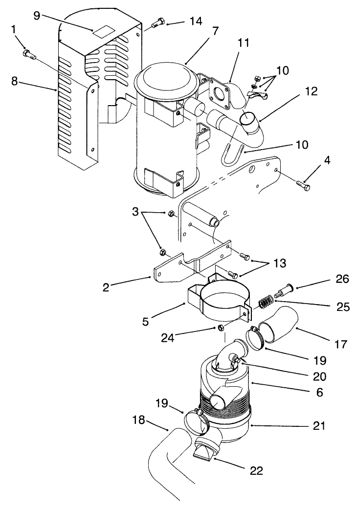 Muffler & Air Cleaner Assembly