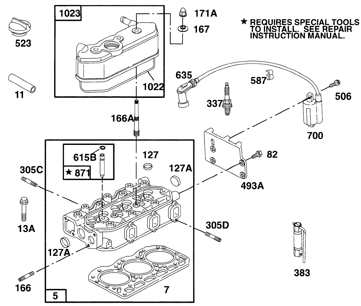 Engine Briggs & Stratton Model 433447