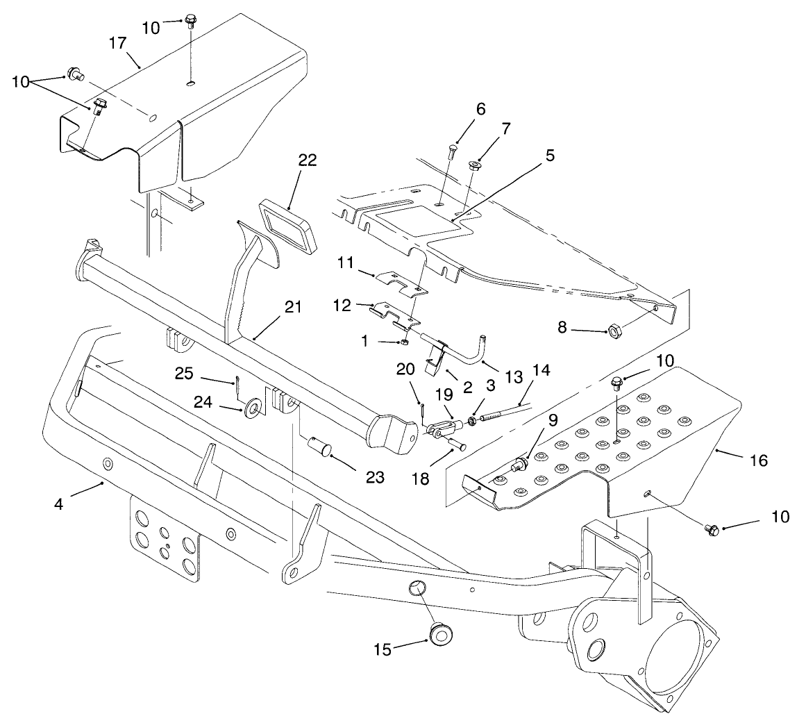 Frame & Brake Pedal Assembly