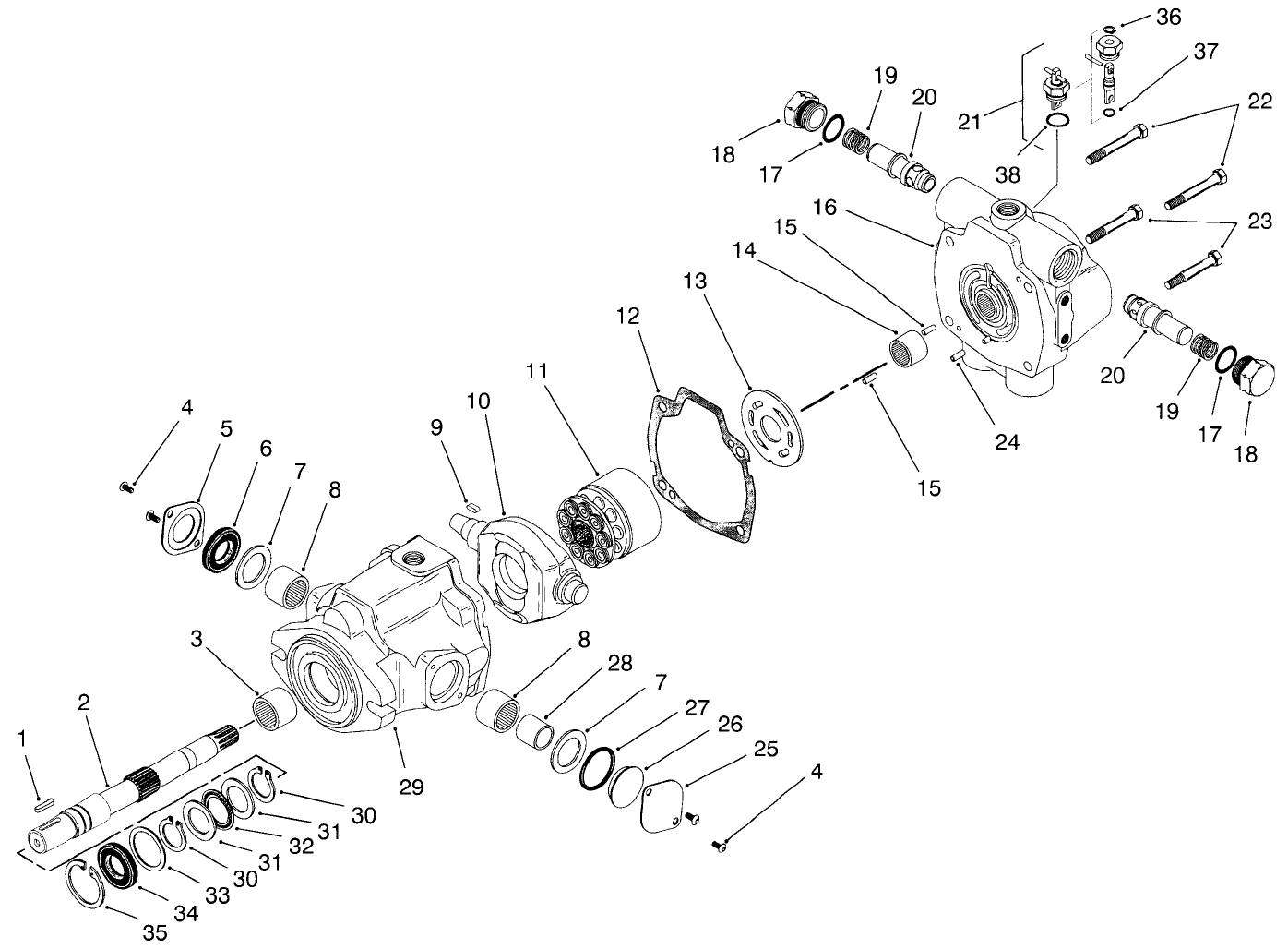 Hydrostat Assembly No. 93-2586