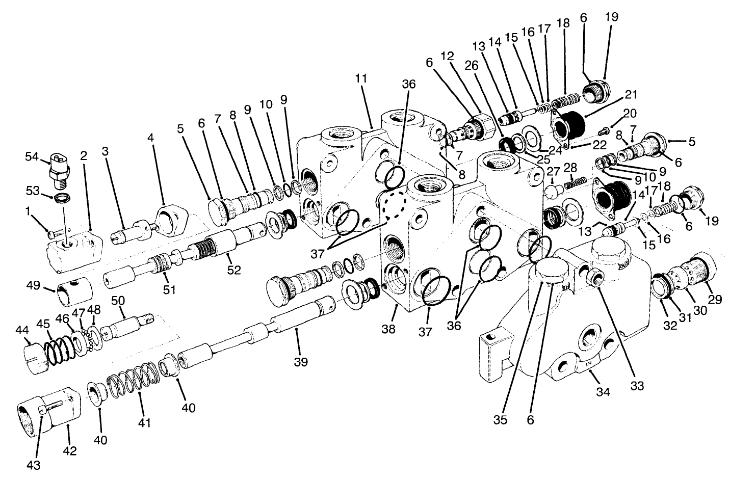 Control Valve Assembly No. 84-2203 (sections 1 And 2) (continued)