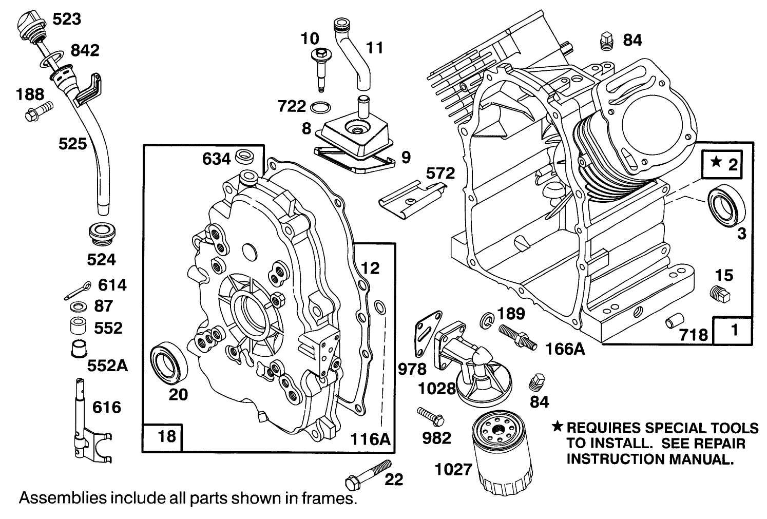 Engine Briggs & Stratton Model 303447-0479-01