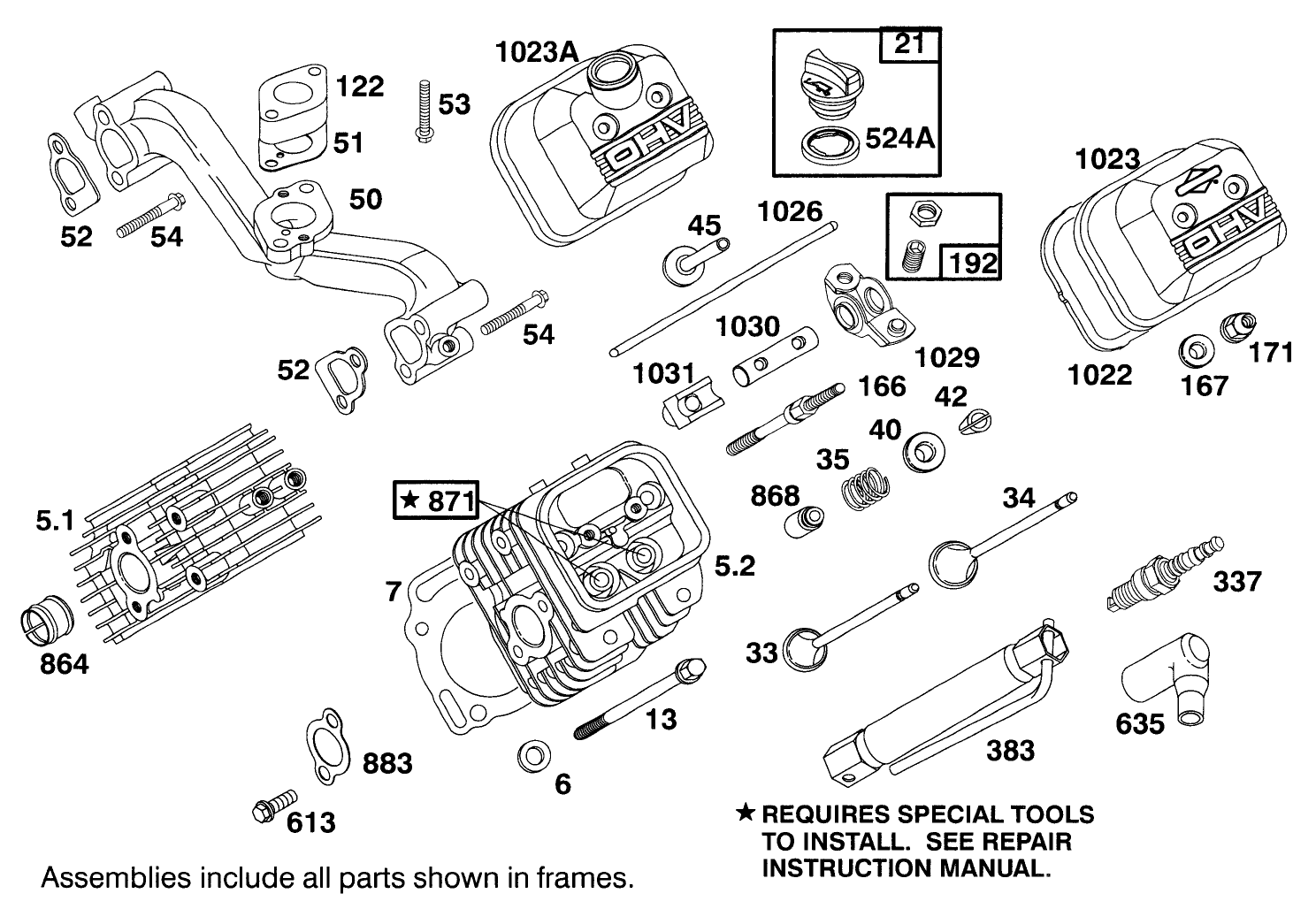 Engine Briggs & Stratton Model 303447-0479-01