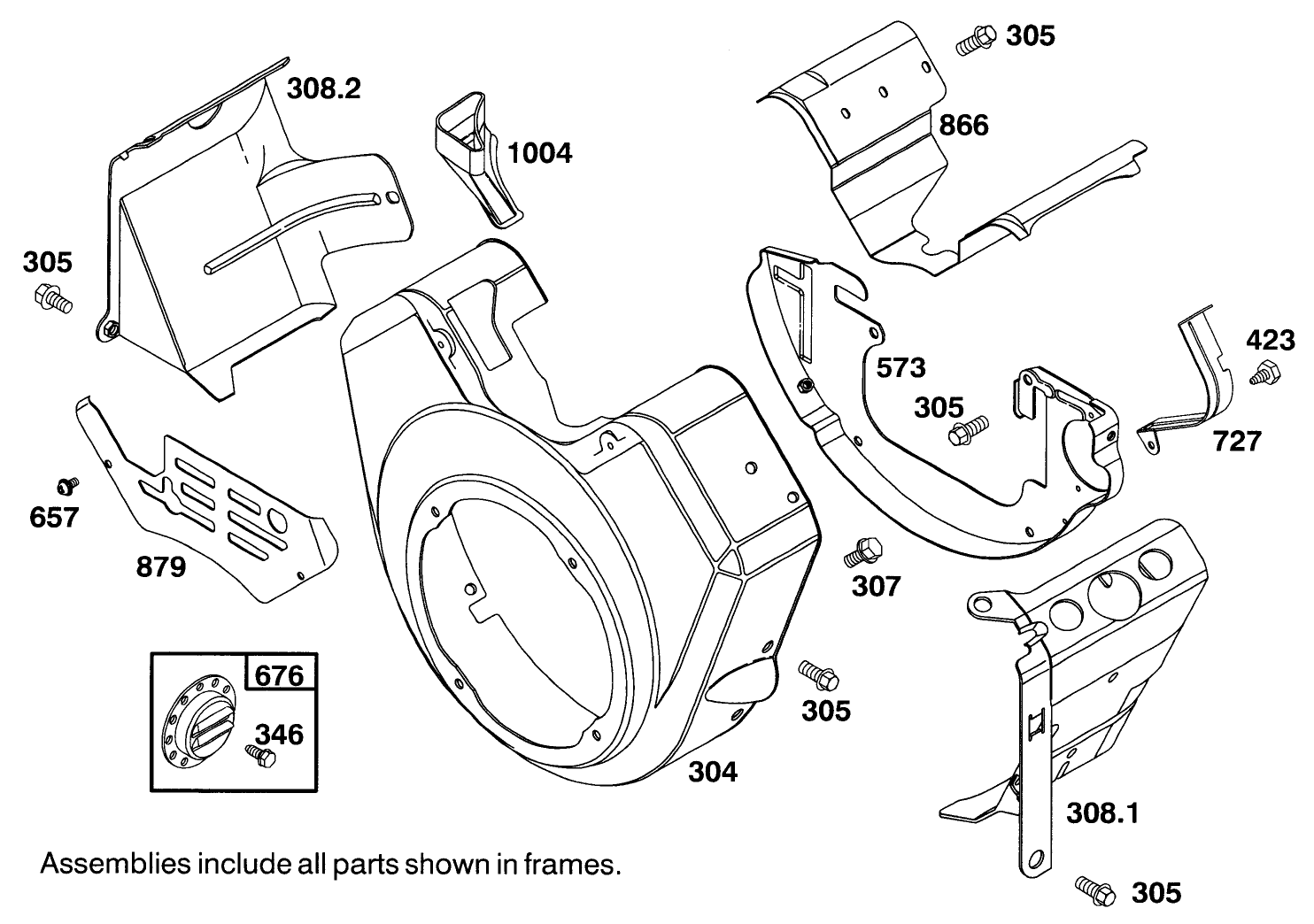 Engine Briggs & Stratton Model 303447-0479-01