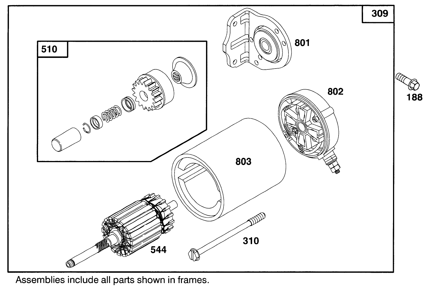 Engine Briggs & Stratton Model 303447-0479-01