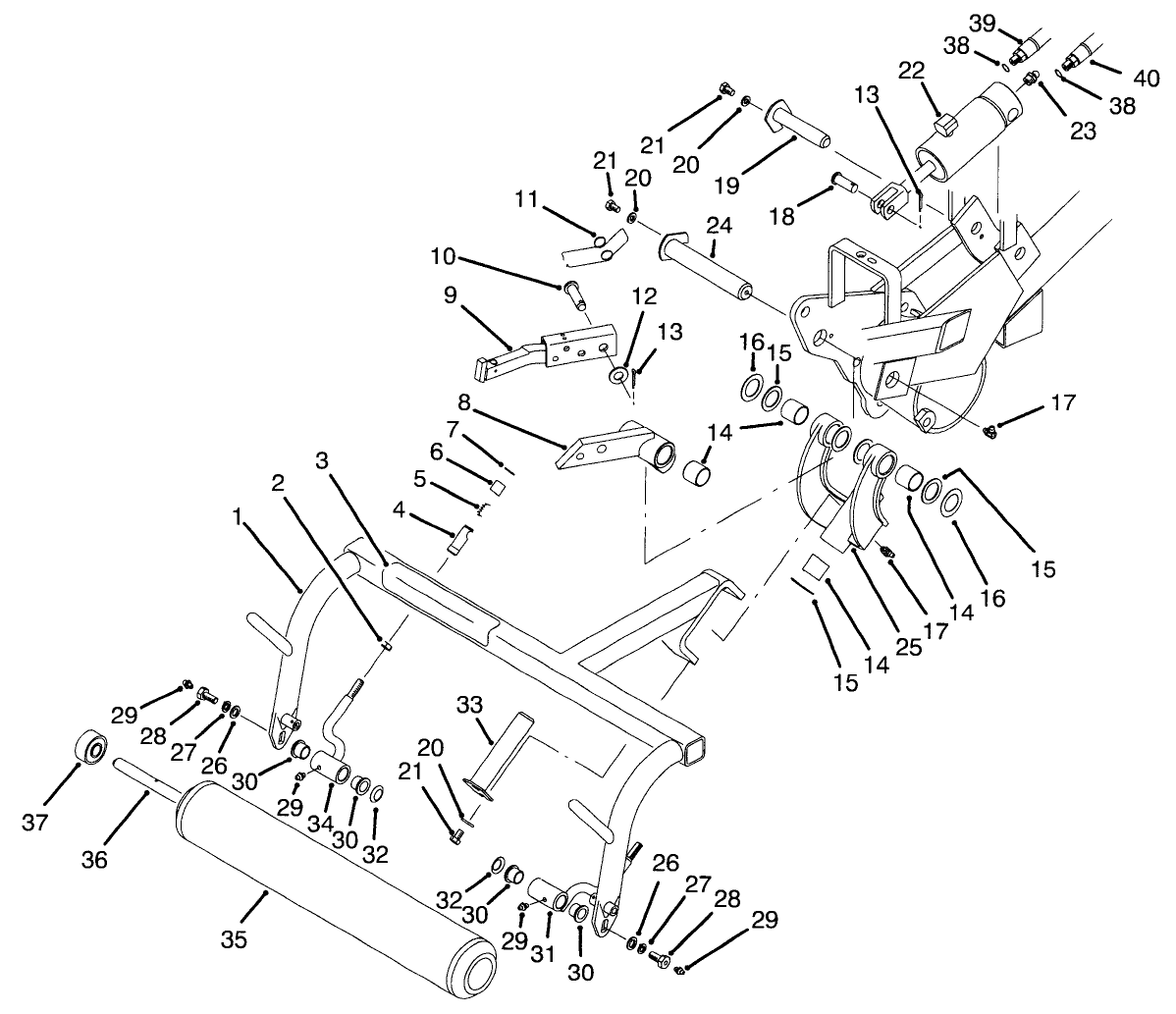 Pull Frame Assembly R.h.