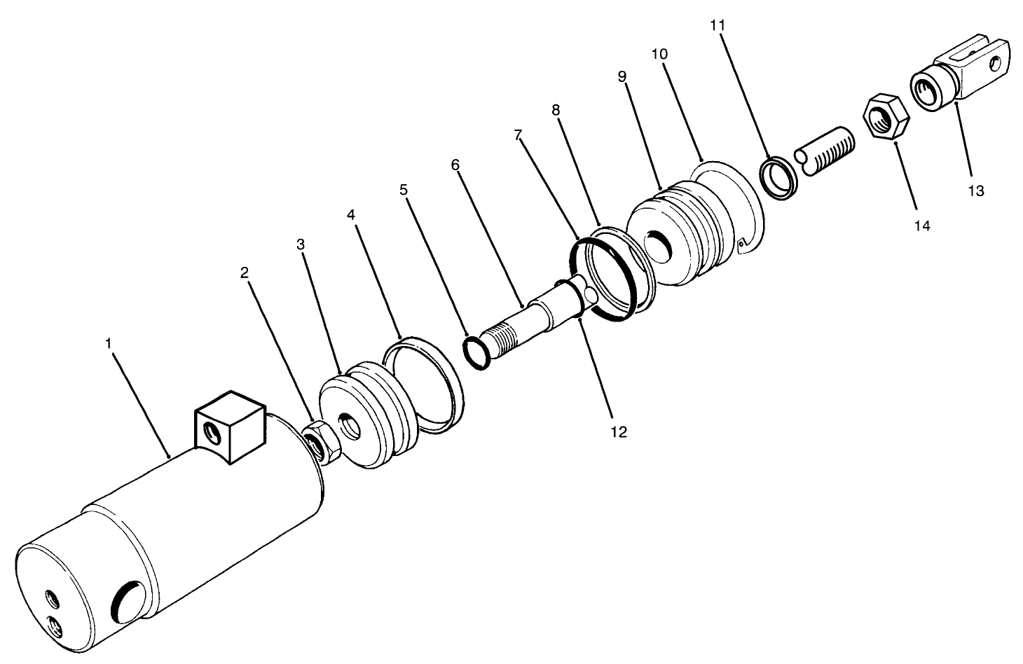 Hydraulic Cylinder Assembly No. 83-2580