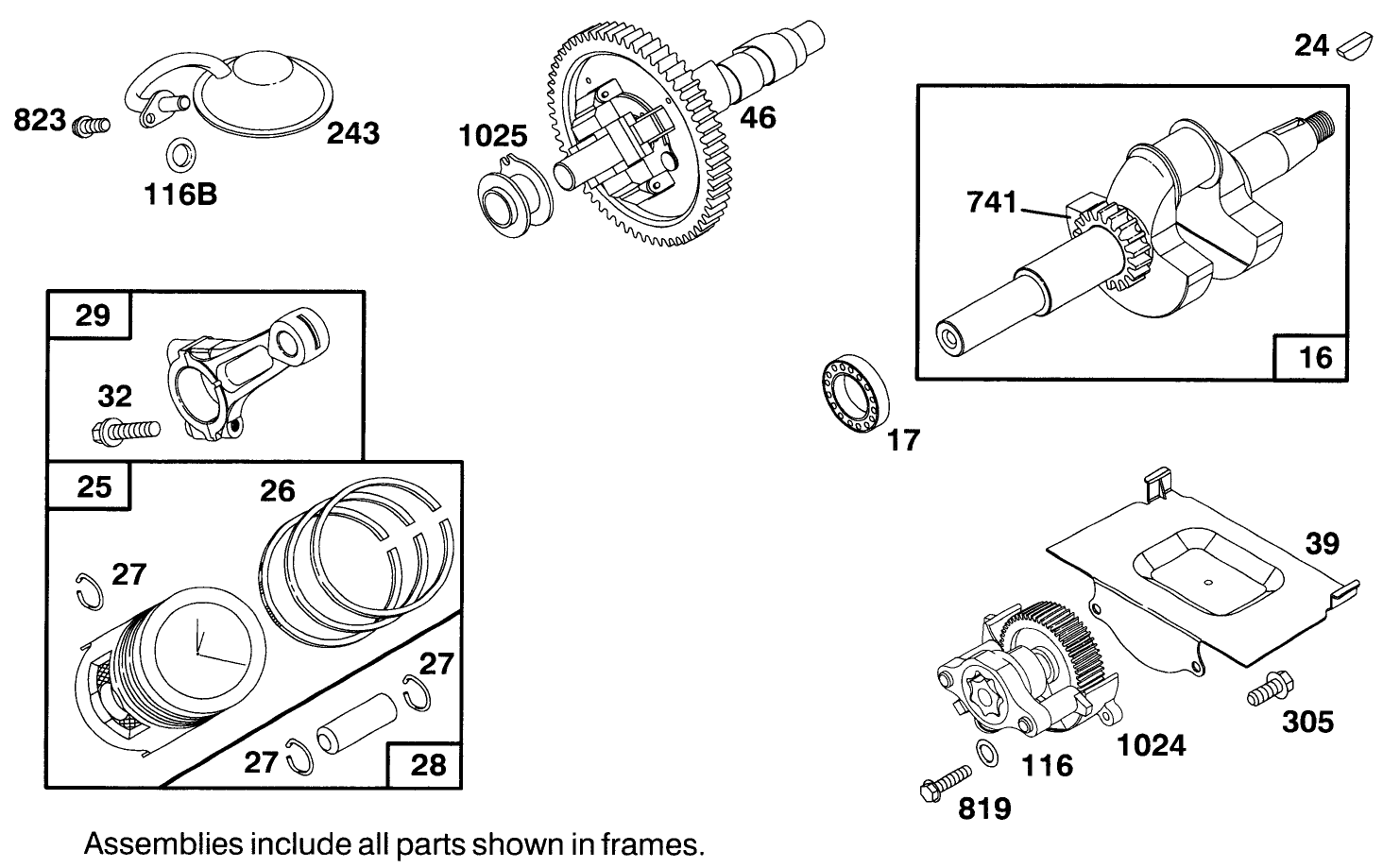 Engine Briggs & Stratton Model 303447-0411-01